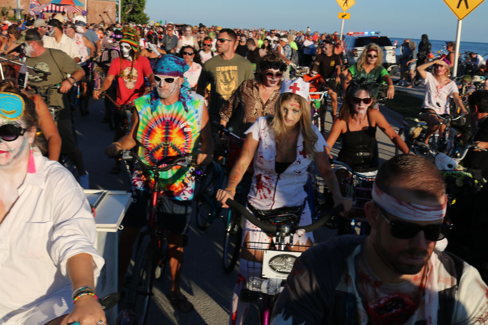 Zombie Bike Ride 2018 photo - Duval Street, Key West
